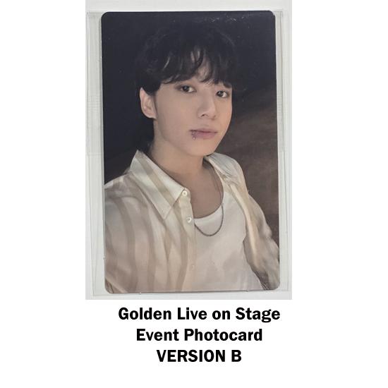 BTS Jungkook Golden Live On Stage Event Photocard