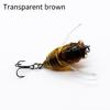 5Pcs Cicada Crankbait Fishing Lures Artificial Baits Insect Baits Fishing Tackle 4.5cm 6g Hard Baits