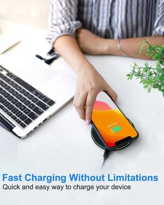 Chargeur sans fil 50W Pour iPhone 14 15 16 17 Pro Xs Max Mini X Xr Tapis de charge rapide à induction Pour Samsung S25 S26 S8 S9 S10 Note