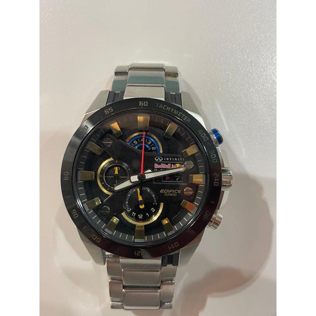 Used CASIO EDIFICE 5276P JA Watch Red Bull Working Product