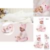 Lovely 16" Soft Silicone Reborn Doll With Natural Mohair And Realistic Baby-like Appearance