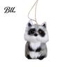 Christmas Tree Raccoon Ornament Cute Plush Doll with Lanyard Soft Fluffy Animal Pendant Non-shedding for Bags Keys Trees Collectible Gifts Kids Adults