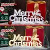 LED 3D Merry Christmas Letter Marquee Light Table Sign Festive Holiday Party Decoration Home Desk Ornament Xmas Lighting Decor