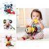Soft And Colorful Plush Stuffed Toy For Infants With Multiple Textures And Teether For Sensory Play