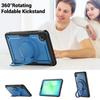 For Samsung Galaxy Tab A11/A9 Case Rotating Kickstand PC + TPU Shockproof Tablet Cover with Shoulder Strap