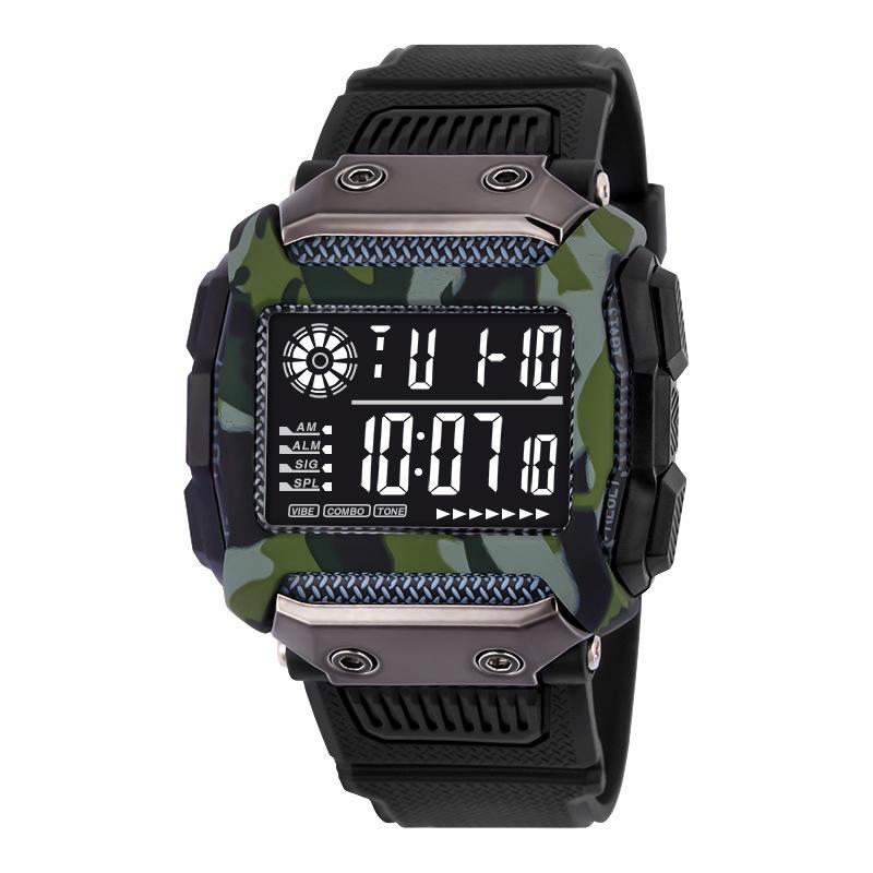 Military Sports Watch for men Waterproof Alarm-clock Luminous Stopwatch Running LED Digital Watch for man kids Boy Student Teen