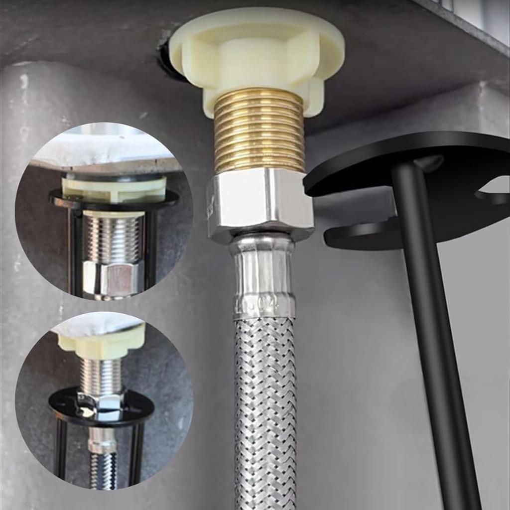 Multifunctional Basin Wrench – Professional Sink Faucet Tool for Tight Spaces, Under Sink Plumbing Repair for Kitchen & Bathroom