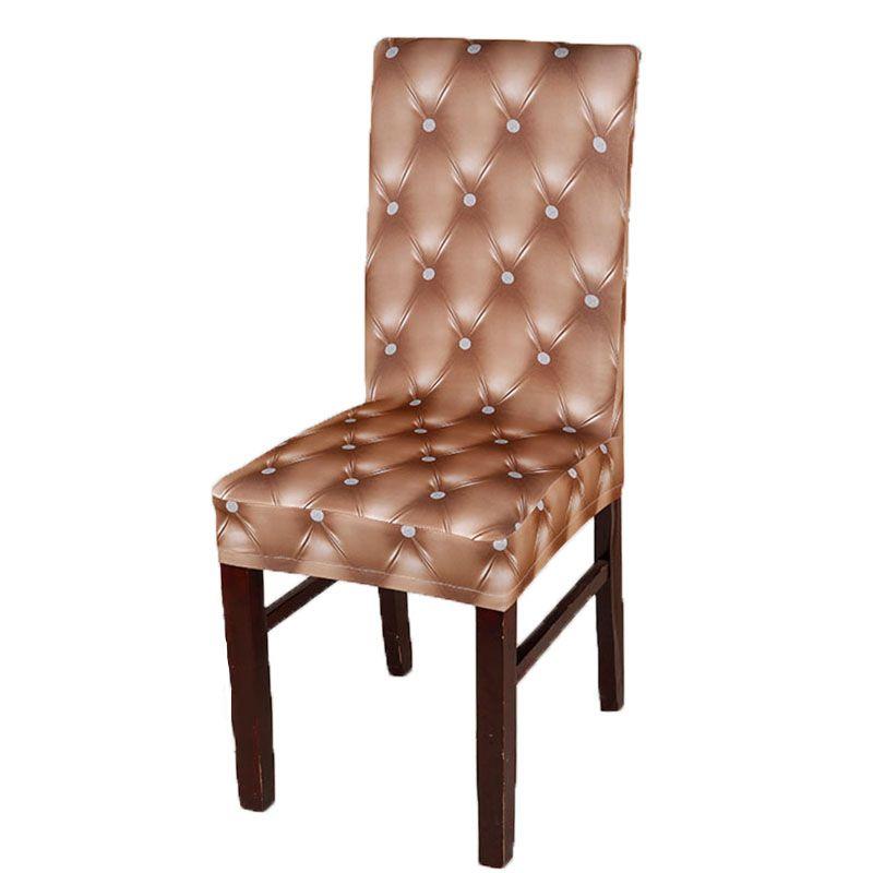 Elegant 3d Pattern Spandex Removable Stretch Chair Seat Covers With Soft Fabric Touch
