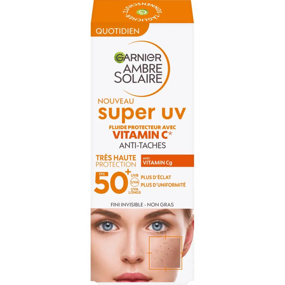 Garnier Ambre Solaire Sun Fluid Super UV Vitamin C LSF50+ 40ml