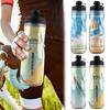 610ml Insulated Bike Water Bottle Leak-Proof Squeeze Sports Bottle Keep Water Cooler Bicycle Water Bottle for Outdoor Fitness