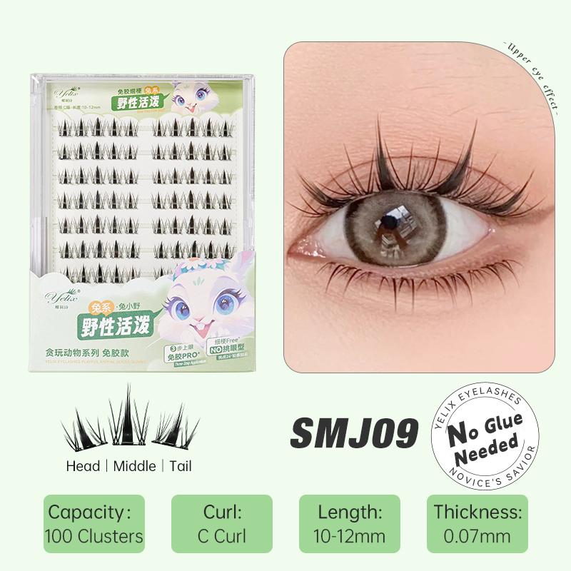 Clusters Eyelashes Glue-free False Eyelashes Natural Eyelash Manga Lashes Soft False Eyelashes Daily Makeup