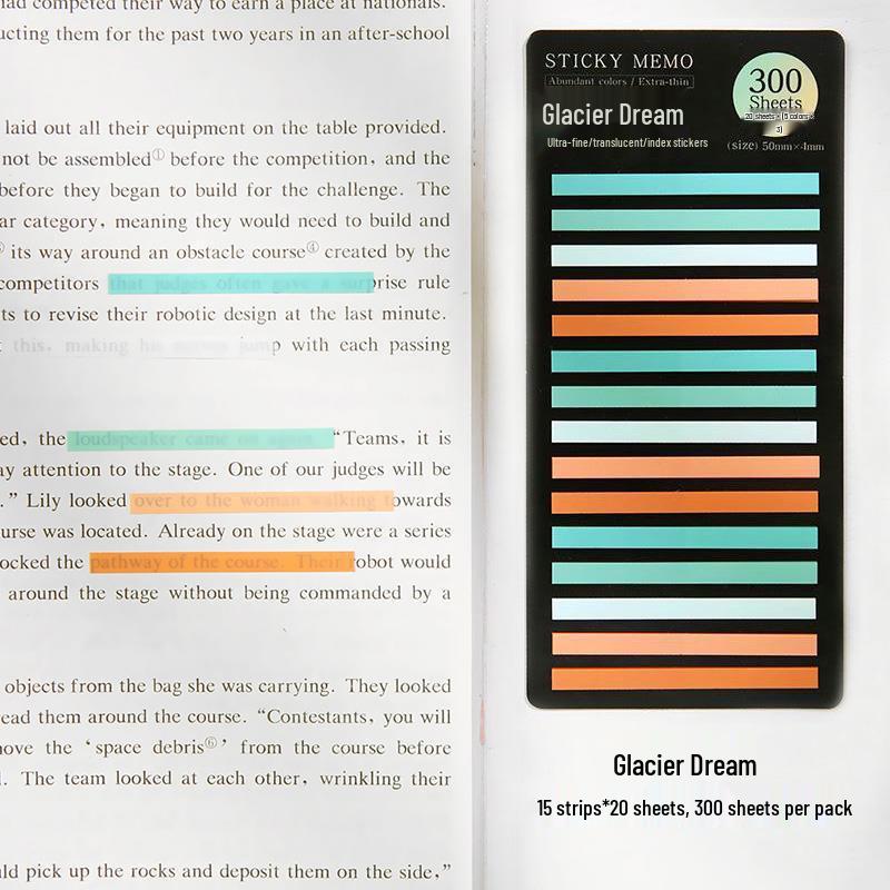 Triangle & Round Segmented Pull-out Strong Adhesive Sticky Notes for Memos