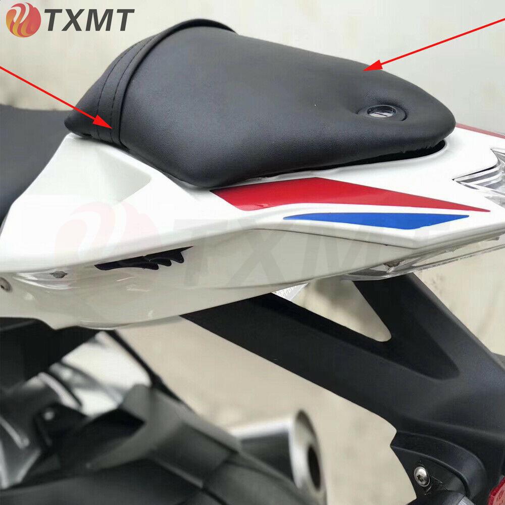 BMW S1000RR HP4 Rear Leather Seat Cushion & Bag, Fits Models 09-14, 17-18