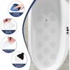 28 PCS Shower Floor Non Slip Stickers with Strong Adhesive, Invisible & Durable Anti Slip Shower Stickers with Scraper for Bath Tub, Pools and