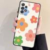 Czarny miękki futerał na telefon do Samsung Galaxy A13 A22 A72 A23 A33 A53 A32 A21s A71 A31 A51 A52 kolorowe kwiaty Capa Shell Cover
