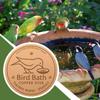 Bird Bath Disk Copper Cleaning Disk Feeder Accessories Triple-Point Support Purification Disc For Outdoor Cleaning Water Bowl