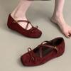 Fashion Flats Women Ballet Dance Shoes Bow Square Toe Fashion Loafers Shoes Designer Autumn 2025 New Dress Casual Cozy Zapatos De Mujer