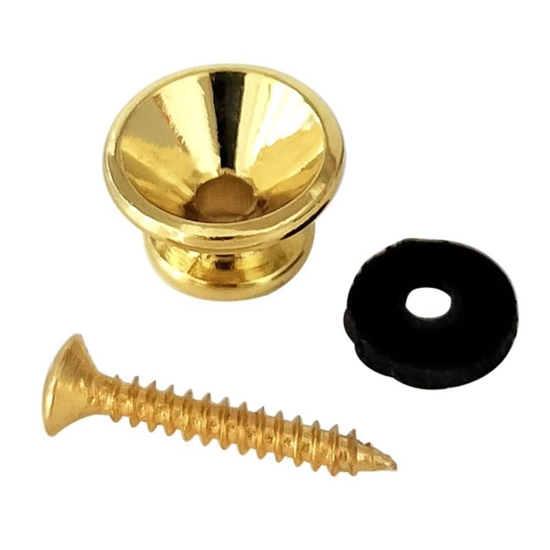 10 peças de travas de alça de guitarra de metal botões de alça de guitarra pino de trava de extremidade baixo elétrico guitarra segurança straplocks duradouros