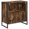 Bathroom Cabinet Smoked Oak 60 X 30 X 60 Cm Particleboard