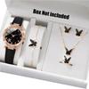Damen Armbanduhr und Koordinierende Schmuckkollektion Anhänger Halskette Armband Ringe Ohrringe Modisches Damen Schmuckset