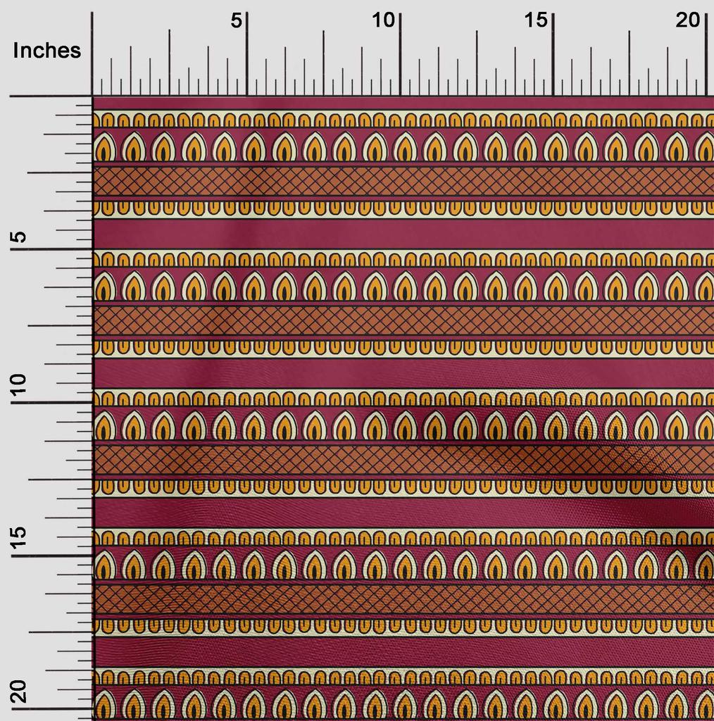 oneOone Cotton Flex Fabric Ethnic Block Printed Craft Fabric BTY 40 Inch