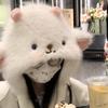 Women'S Winter Cute Thick Warm Ear Protection Hat With Moving Ears Cartoon Plush Hat