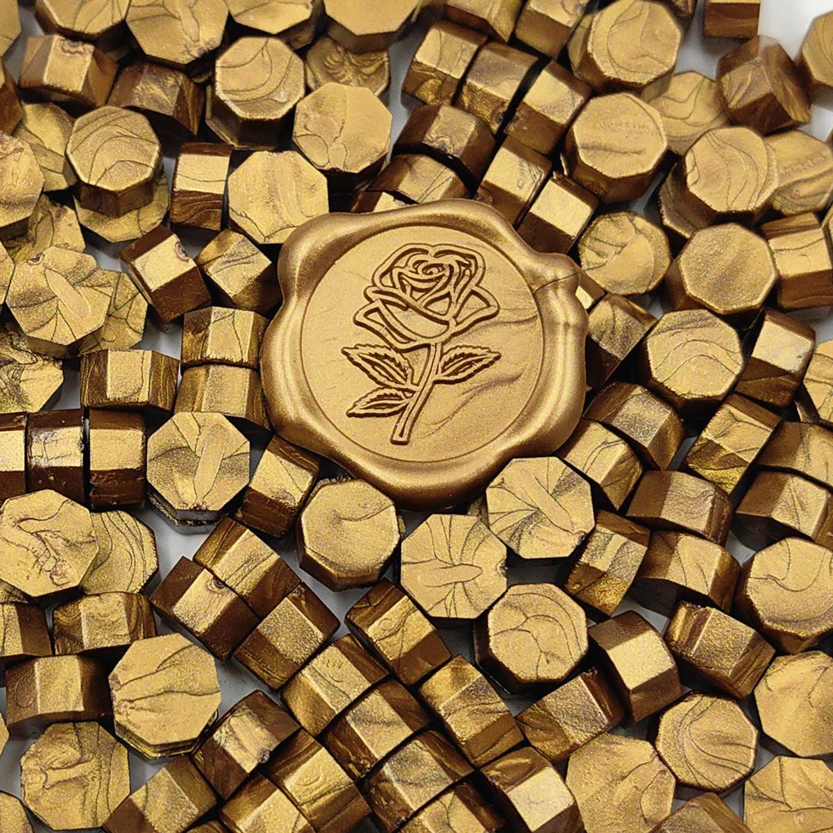 

100pcs/bag Octagonal Sealing Wax Beads for Wax Stamps is Suitable for Wedding Invitations, Envelope Cards, Christmas Gift