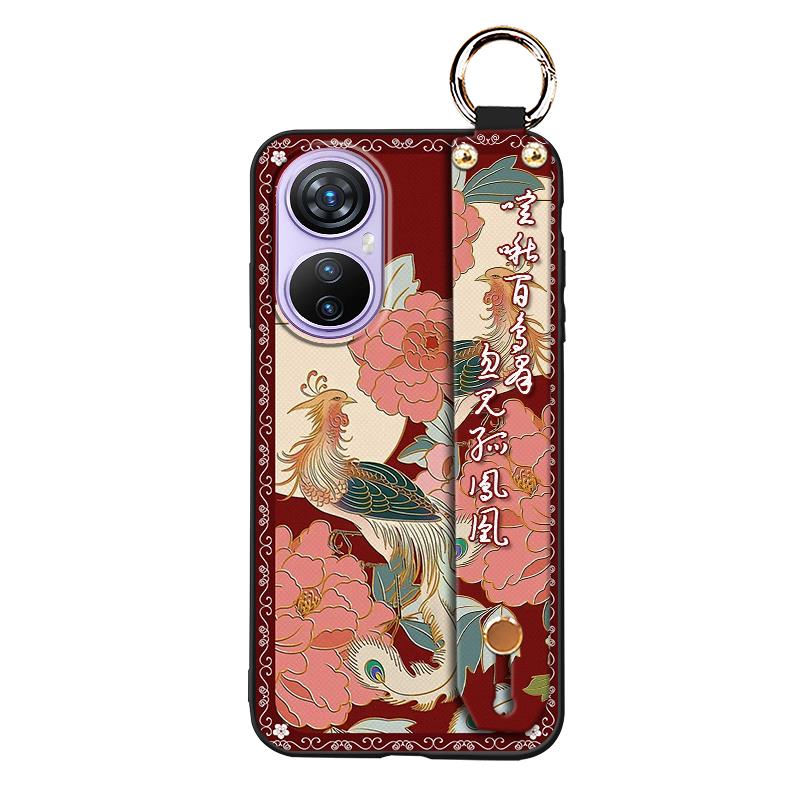 Dirt-resistant Wrist Strap Phone Case For Blackview A200 Pro Protective For Mom Soft case Shockproof Chinese style Ring