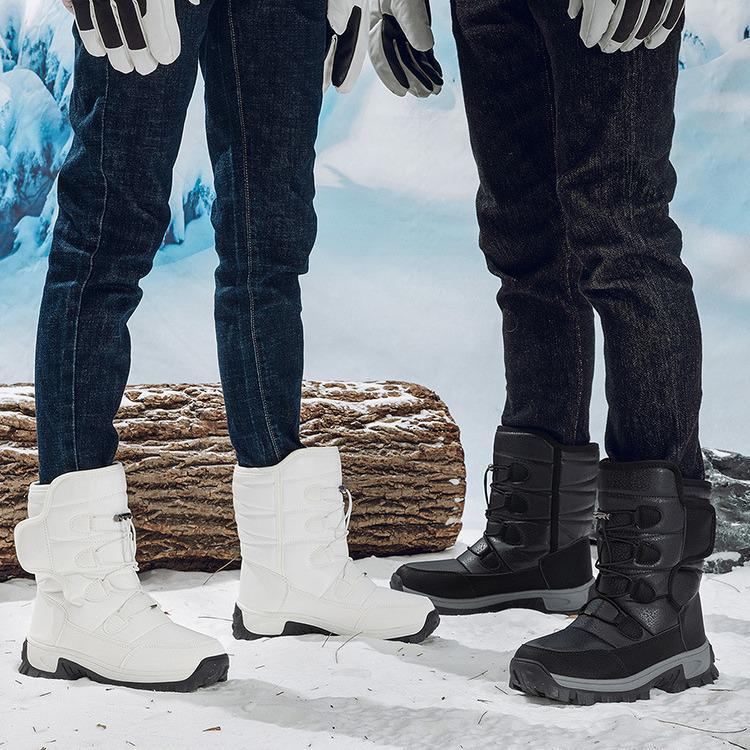 2024 Teplé zimní sněhule s kožešinovou podšívkou – Silný design s vysokým svrškem pro extrémní chlad, Ideální pro páry