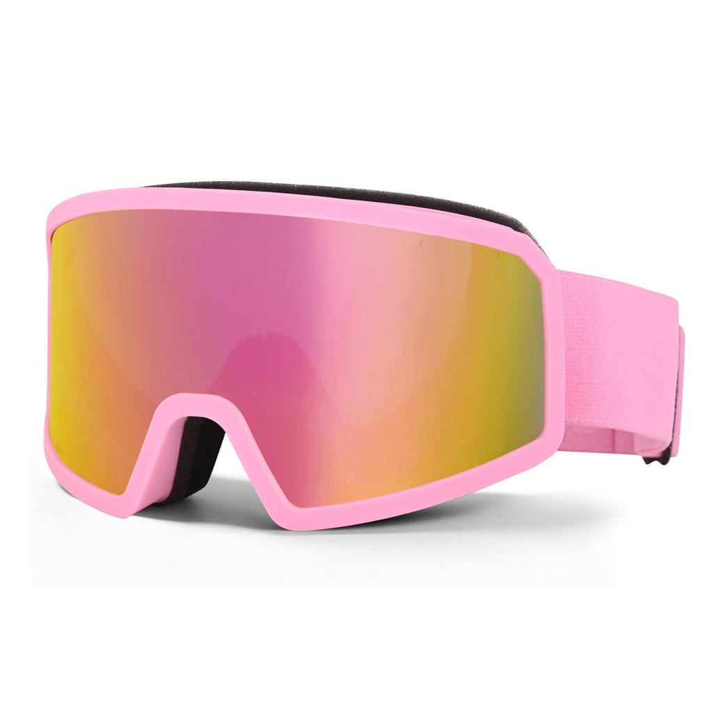 Double-layer anti-fog ski goggles, cylindrical lenses, high-definition, wide field of vision, mountaineering goggles, outdoor adult unisex ski