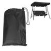 Double People Outdoor Garden Waterproof Swing Sunshade Cover Canopy Shade Cloth 142x120x18cmBlack