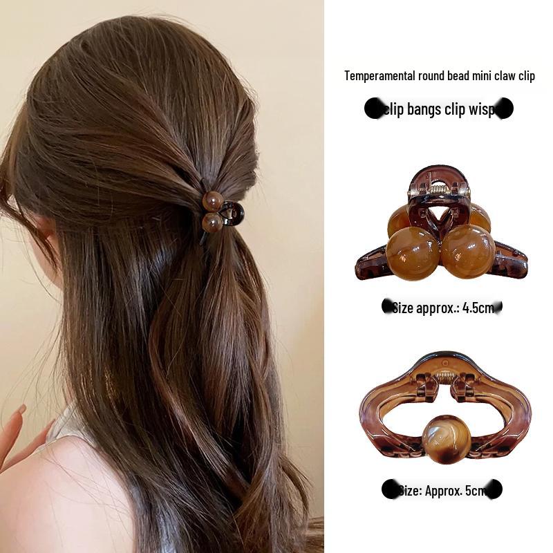 Clips de Păr cu Perle de Vară pentru Femei 2025: Nou Accesoriu Mic pentru Părul din Frunte, Semi-Prins