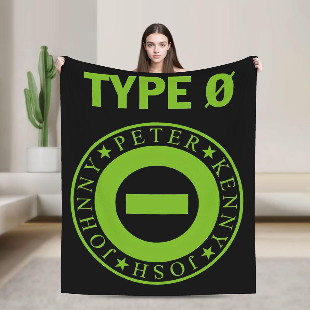 Type O Negative Rock Band Blanket Music Album Fuzzy Funny Breathable Throw Blanket for Bedroom Autumn/Winter Office
