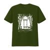 Japanese Style T Shirt with Floating Torii Gate Japan Shinto Shrine Deer Miyajima Nature Print for Men in Various Sizes