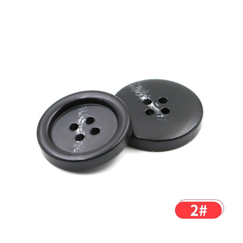Nasturi din rășină cu model negru, pentru haine, nasturi versatili pentru costum, nasturi rotunzi pentru haine de lână pentru bărbați și femei