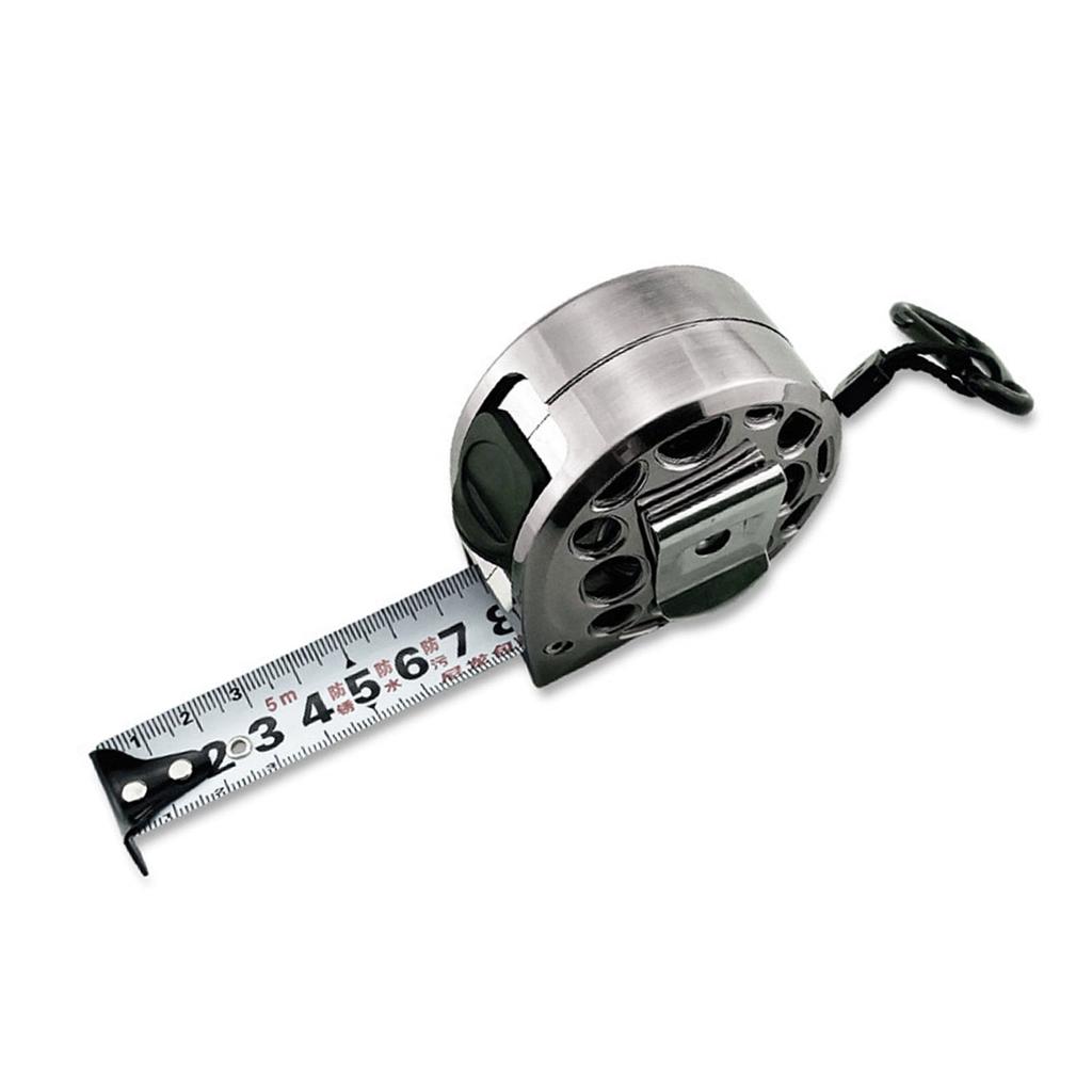 Hollow Steel Tape 25ft Stainless Measure Ruler with Double Sided Scale Waterproof Portable