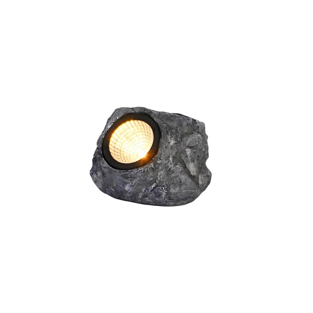 Solar Powered Outdoor Garden Rock Light with Realistic Stone Design for Yard Pathway Landscape Decoration and Energy Efficient Lighting