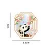 4 Stück Panda Magnet Kühlschrankaufkleber Reisesouvenirs Metall Wanddekoration Museum Kreatives Handgeschenk Magnet Kühlschrank Niedlich