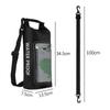 2L Schwimm-Trockentasche Touchscreen Outdoor Wasserdicht Schulter Kajak Trekking Strand Treiben PVC Pack Rafting Surfen Bootfahren Tasche