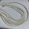1String, White Natural Freshwater Pearls Beads for Jewelry Making DIY Crafts (Beads 3mm, Length 36cm)