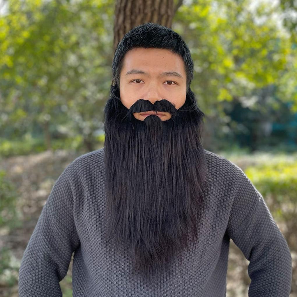 1PC Long Beard Costume Cosplay Fake Beard Mustaches for Adult Facial Hair Easter Masquerade Operas Fancy Dress Party Supplies