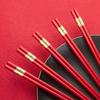 1Pair Japanese Chopsticks Red Sushi Fast Food Noodles ChopSticks Korean Tableware Kitchen Bar Supplies Chinese Cutlery Set
