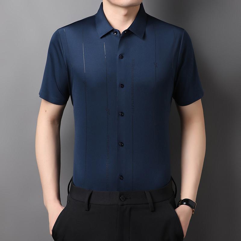 Casual Comfortable Fashion Shirt Men's Short Sleeve Slim Fit Summer