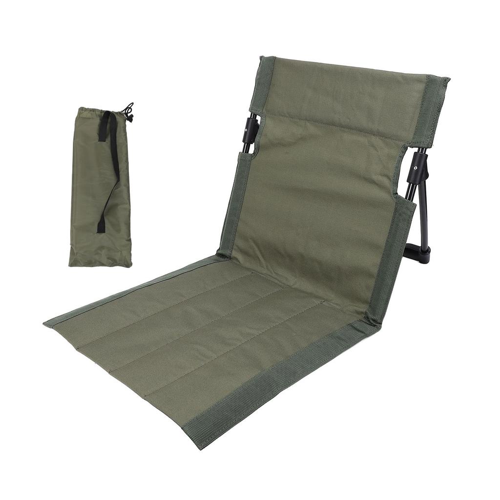 Camping Sammenleggbar Stol Lett Komfortabel Salongstol Enkel Latsabbstol med Ryggstøtte For