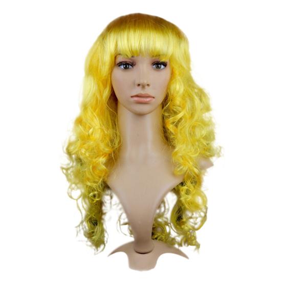 

Волнистые парики, модная внутренняя сетка, длинная универсальная омбре, подчеркивающая среднюю часть натуральных волос для салона жёлтый