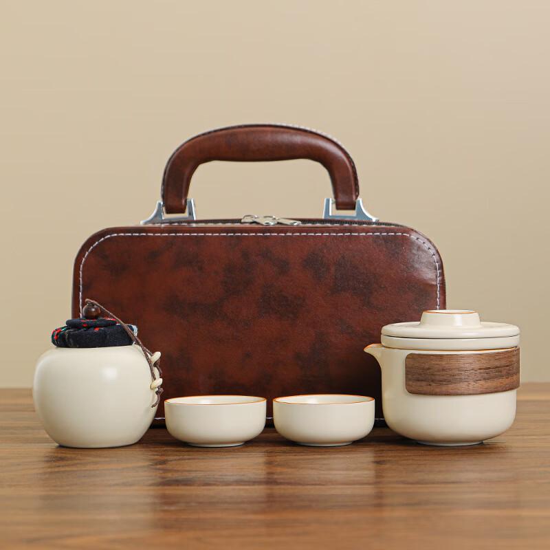 Ru Kiln Portable Travel Kung Fu Tea Set