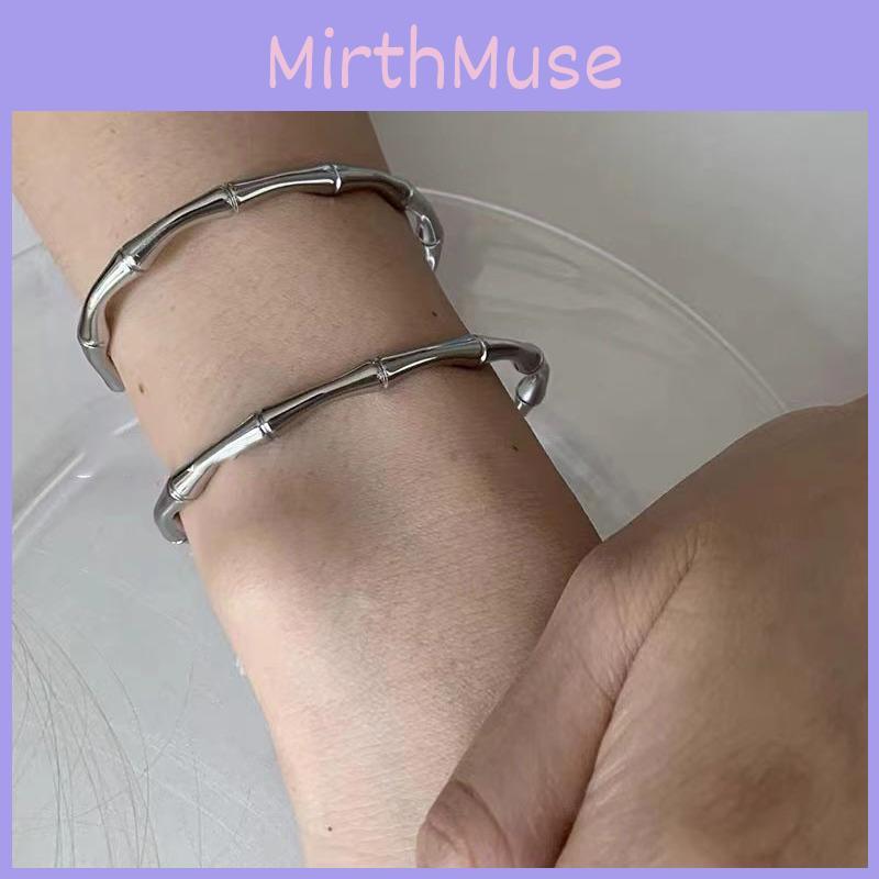 High-quality Titanium Steel Bamboo Bracelet Perfect For Summer 2024 Casual Style