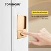 Invisible Pocket Door Lock with Double-Sided Handle Ghost Door Hook Minimalist Kitchen Sliding Door Lock for Home Security