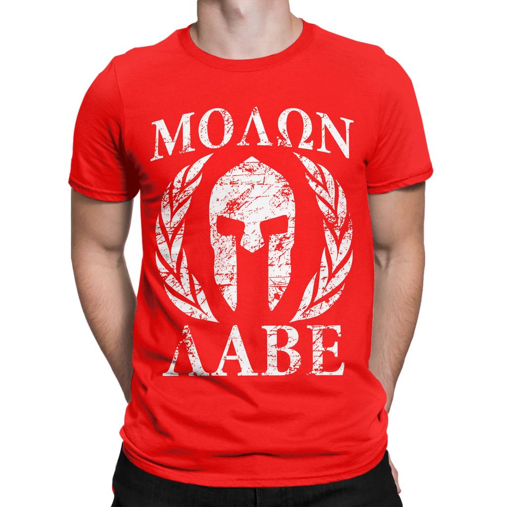 Molon Labe Lustiges Grafik 100% Baumwolle T-Shirt Spartaner Tees Oberteile Für Unisex