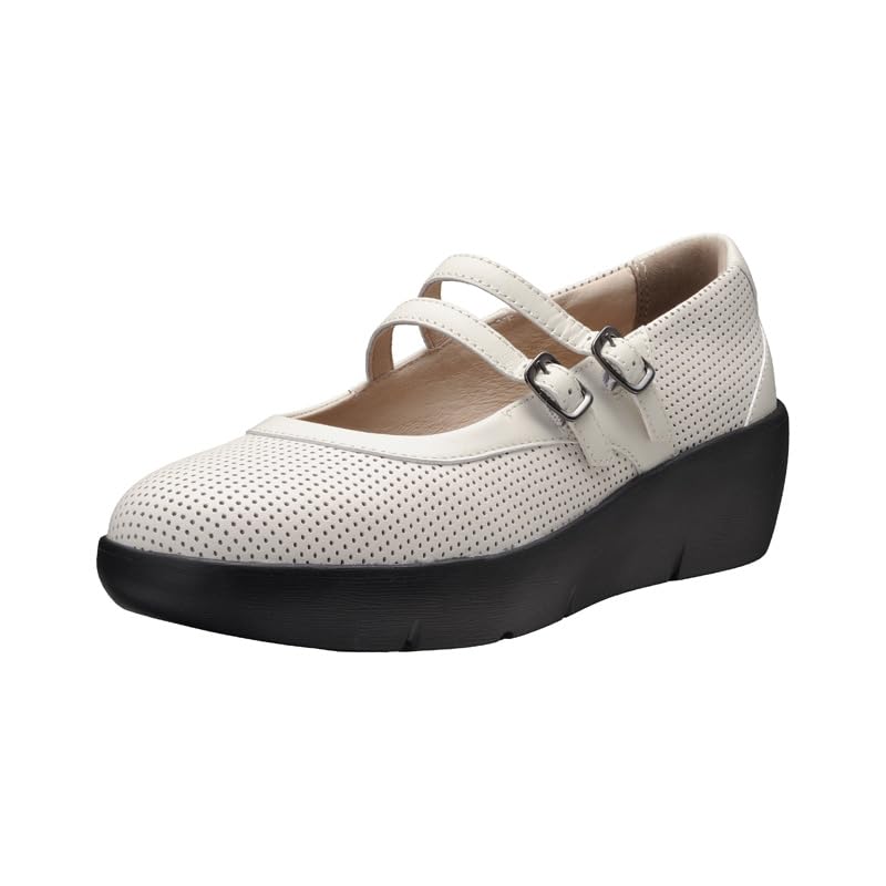 Achilles Sorbo ASH 6050 Sneakers, Genuine Leather, Comfortable Strap Shoes, 3E, White, Size 22.0 cm, 3E